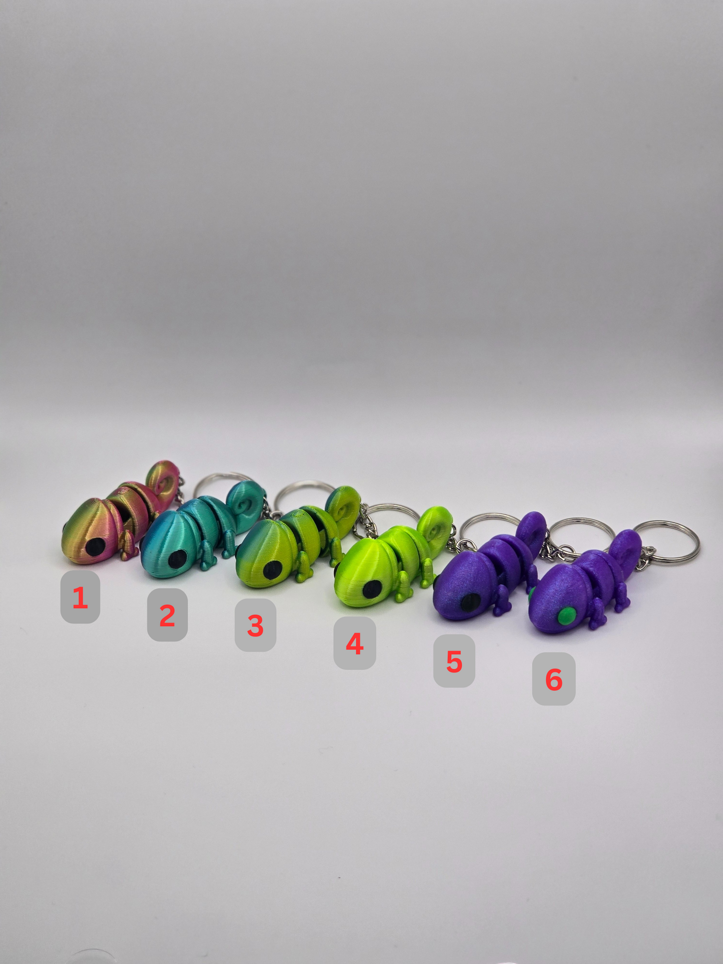 Cute Baby Chameleon Keychain
