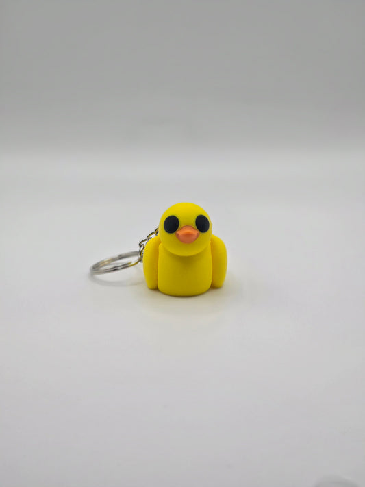 Cute Articulated Baby Duck Fidget Toy Keychain