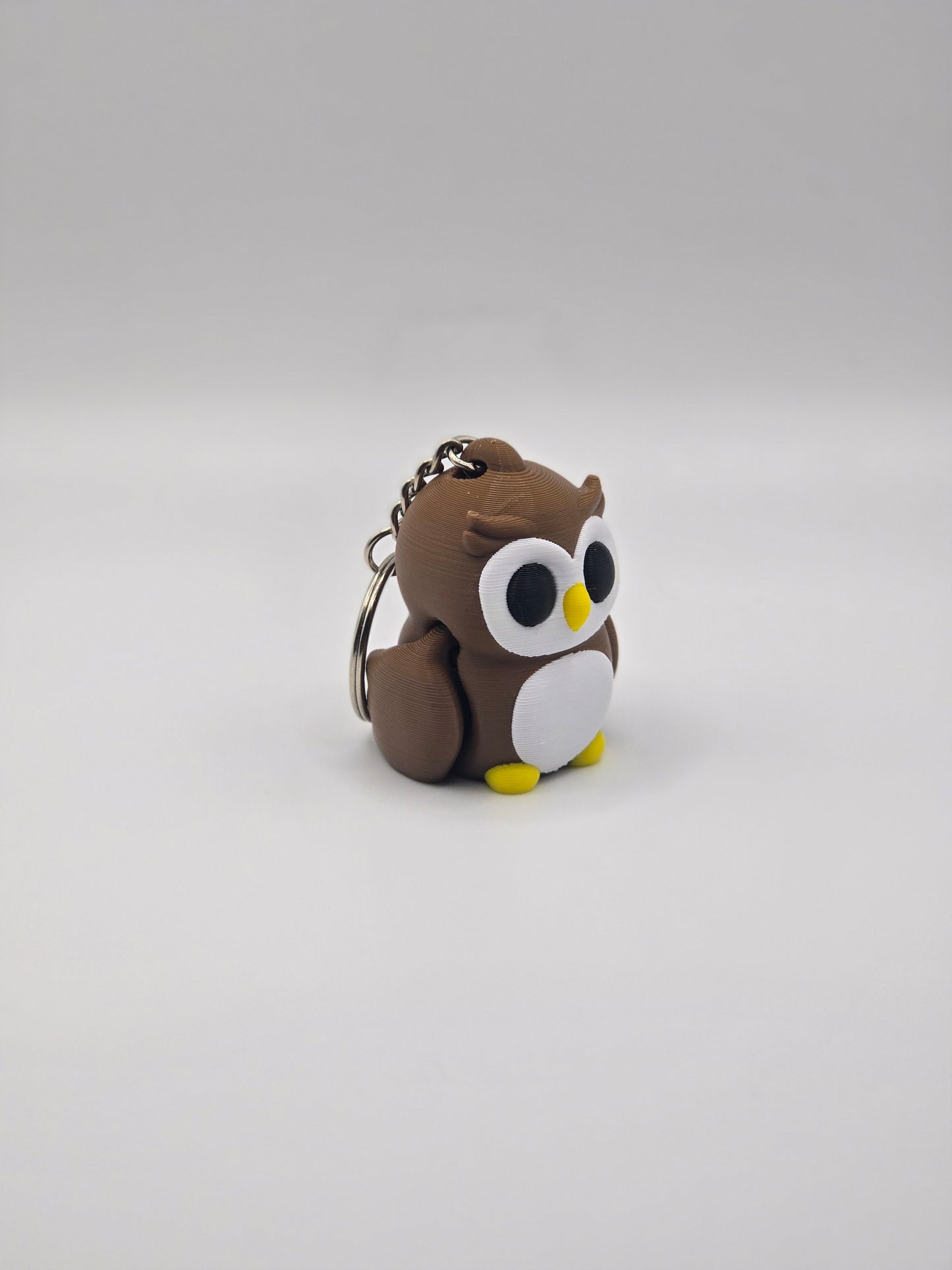 Cute Baby Owl Articulated Fidget Toy Keychain