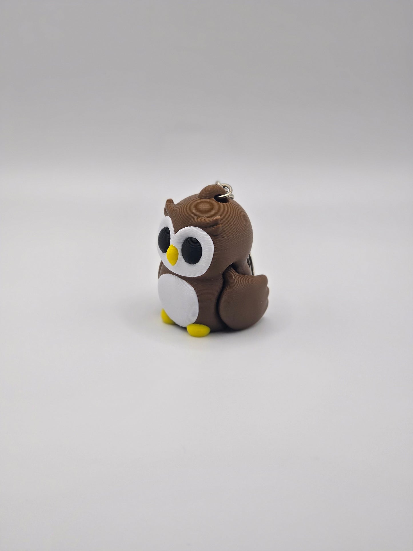 Cute Baby Owl Articulated Fidget Toy Keychain