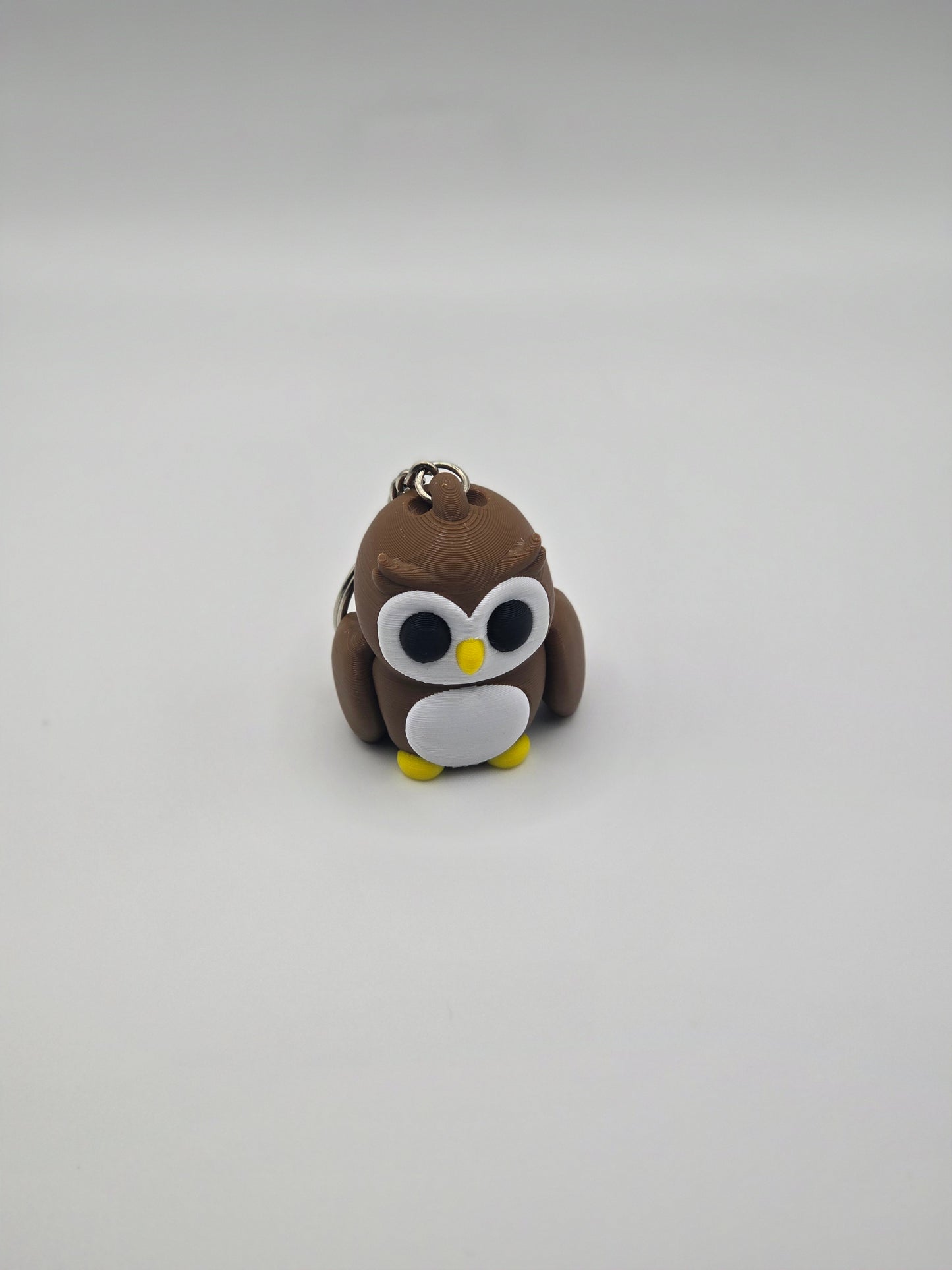 Cute Baby Owl Articulated Fidget Toy Keychain
