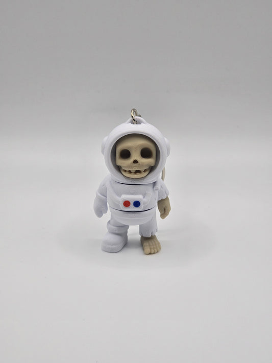Cute Skeleton Space Astronaut Keychain