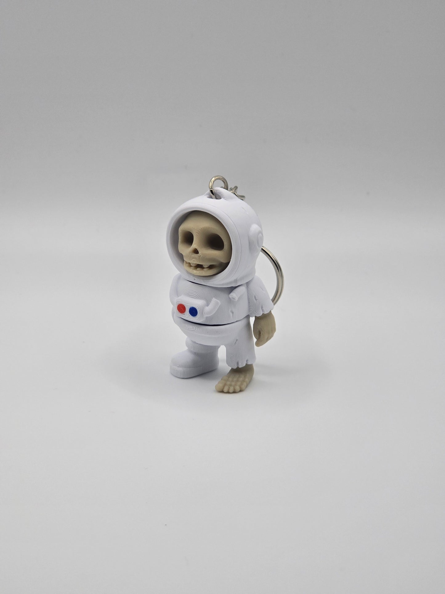 Cute Skeleton Space Astronaut Keychain