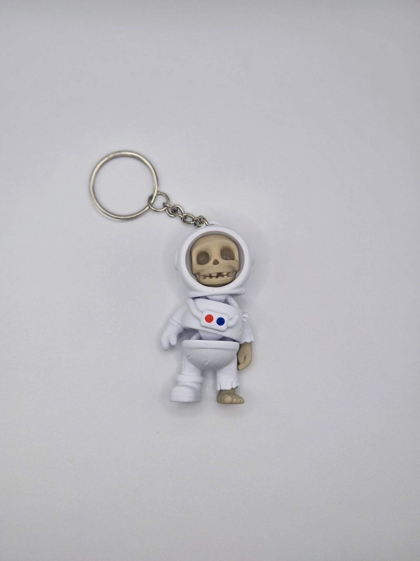 Cute Skeleton Space Astronaut Keychain