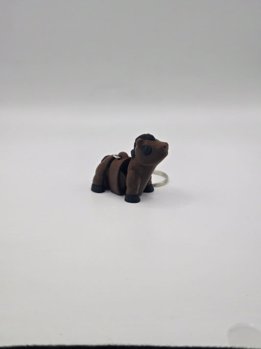 Articulated Baby Horse Keychain Fidget Toy