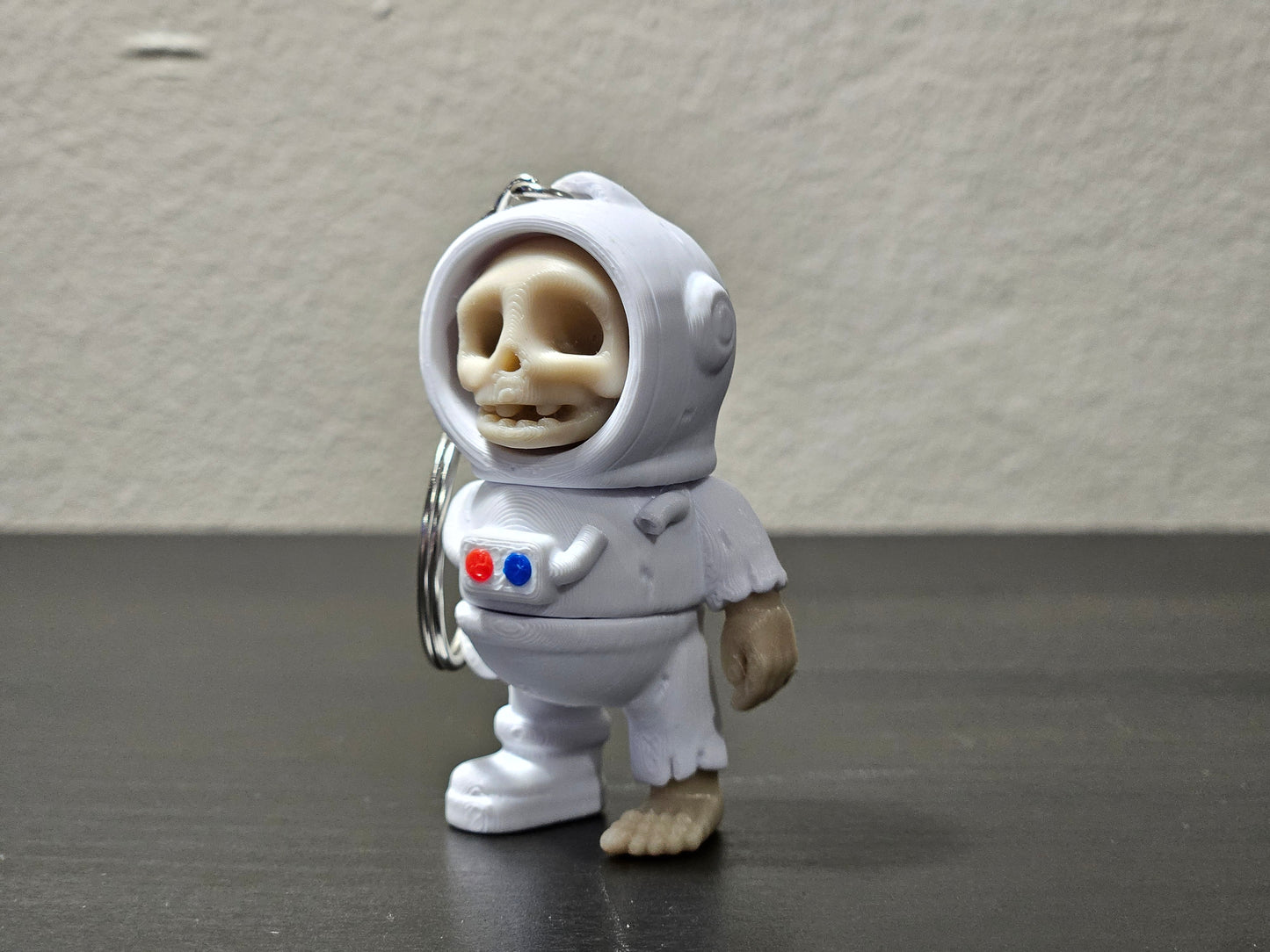 Cute Skeleton Space Astronaut Keychain