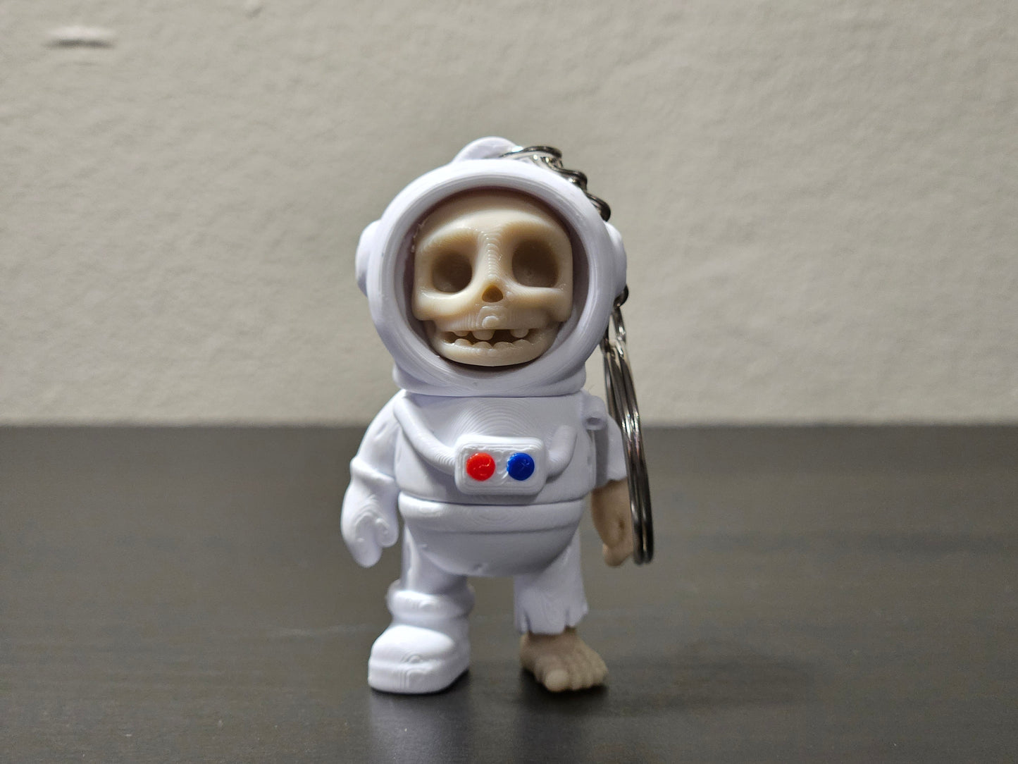 Cute Skeleton Space Astronaut Keychain