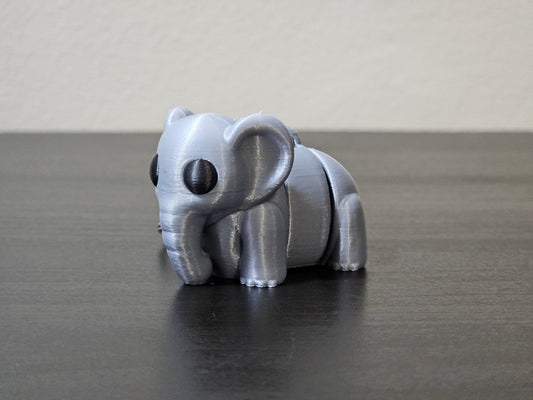 Cute Baby Articulated Elephant Keychain Fidget Toy Accessory