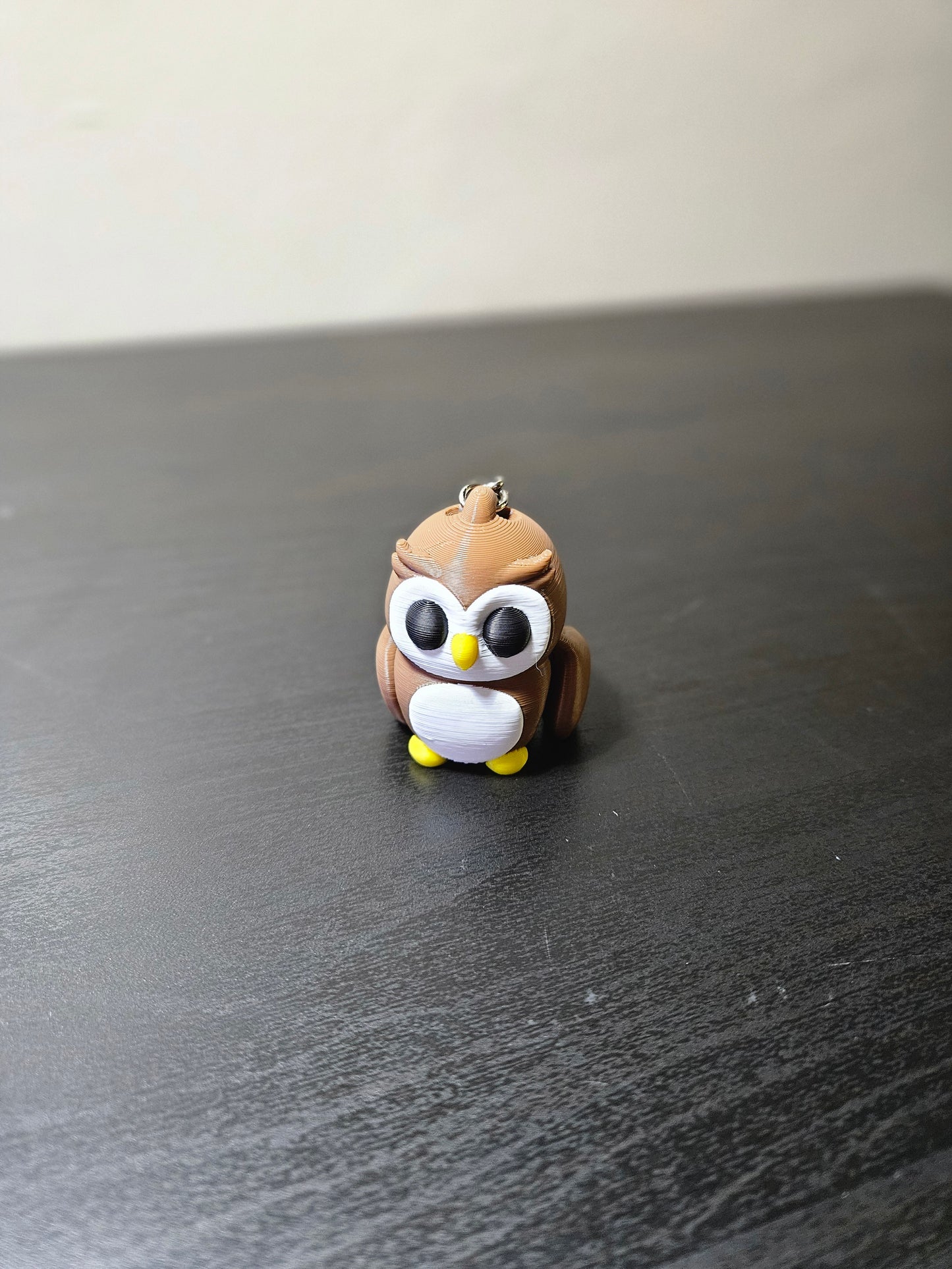 Cute Baby Owl Articulated Fidget Toy Keychain