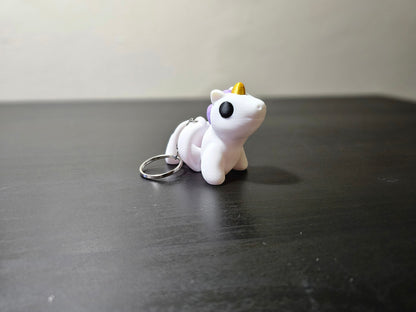 Cute Baby Unicorn Articulated Fidget Toy Keychain