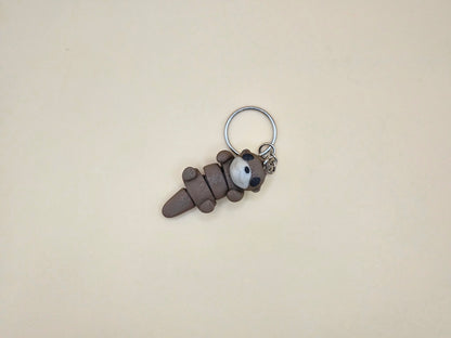 Cute Baby Otter Articulated Fidget Toy Keychain