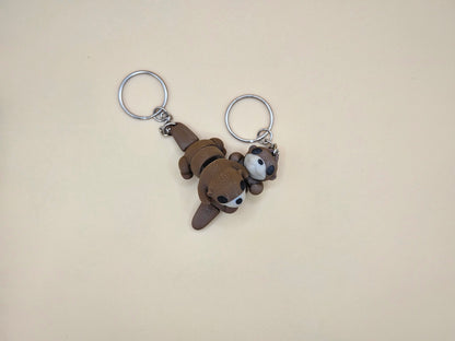Cute Baby Otter Articulated Fidget Toy Keychain