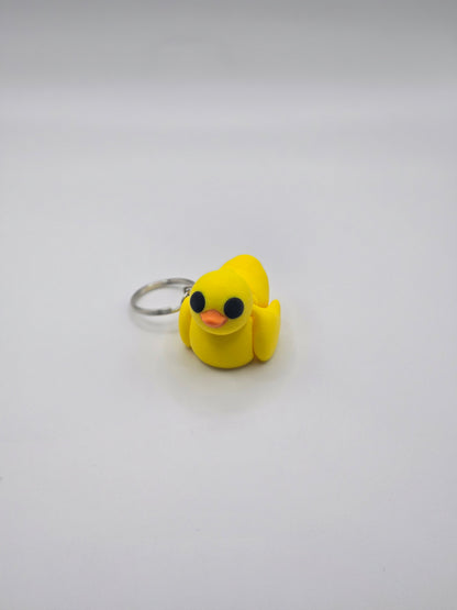Cute Articulated Baby Duck Fidget Toy Keychain