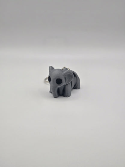 Cute Baby Articulated Elephant Keychain Fidget Toy Accessory