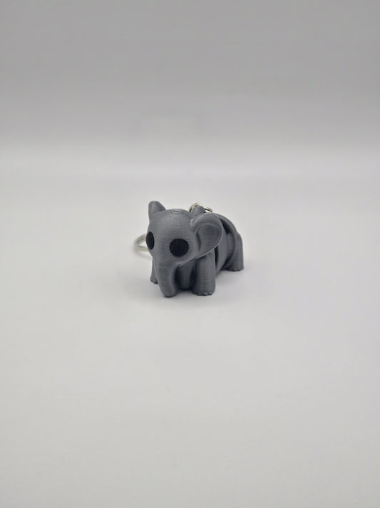 Cute Baby Articulated Elephant Keychain Fidget Toy Accessory