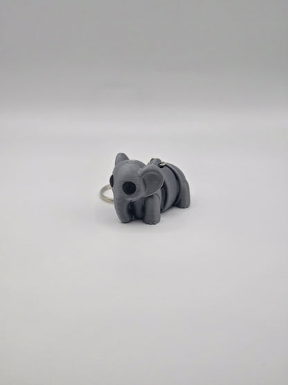 Cute Baby Articulated Elephant Keychain Fidget Toy Accessory