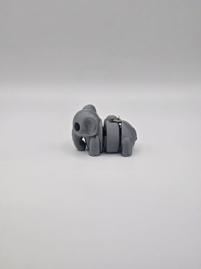 Cute Baby Articulated Elephant Keychain Fidget Toy Accessory