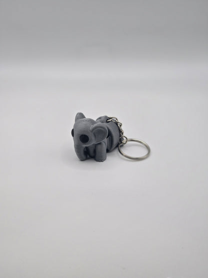 Cute Baby Articulated Elephant Keychain Fidget Toy Accessory