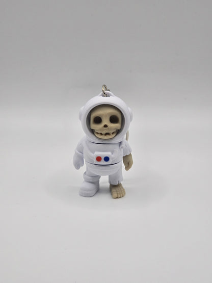 Cute Skeleton Space Astronaut Keychain