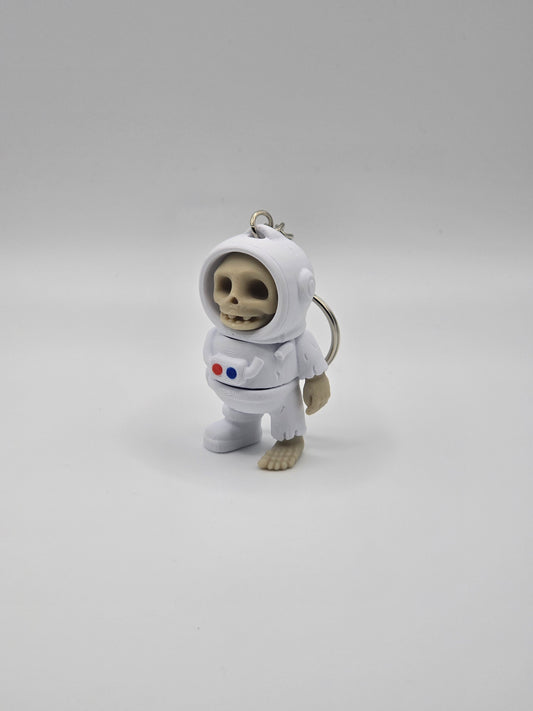 Cute Skeleton Space Astronaut Keychain