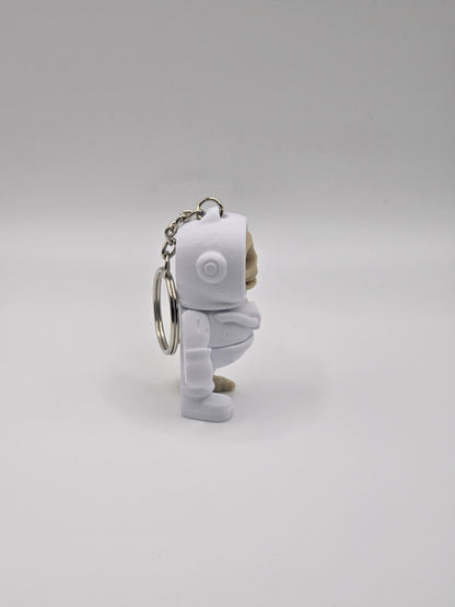 Cute Skeleton Space Astronaut Keychain