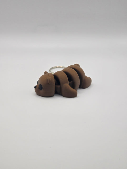 Cute Baby Bear Articulated Fidget Toy Keychain Accessories