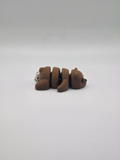 Cute Baby Bear Articulated Fidget Toy Keychain Accessories