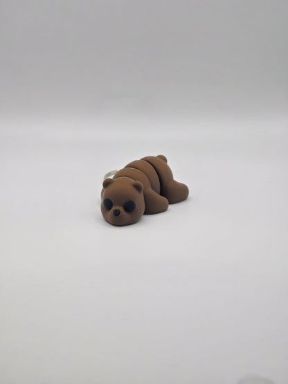 Cute Baby Bear Articulated Fidget Toy Keychain Accessories