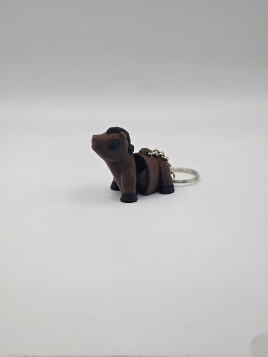 Articulated Baby Horse Keychain Fidget Toy