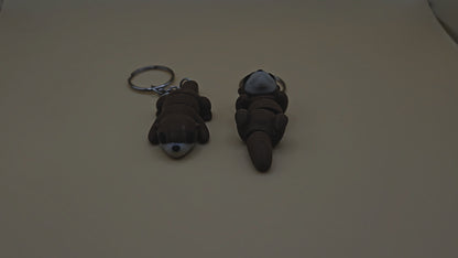 Cute Baby Otter Articulated Fidget Toy Keychain