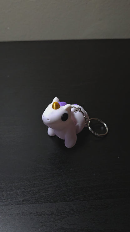 Cute Baby Unicorn Articulated Fidget Toy Keychain