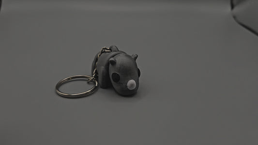 Cute Baby Rhino Articulated Fidget Toy Keychain